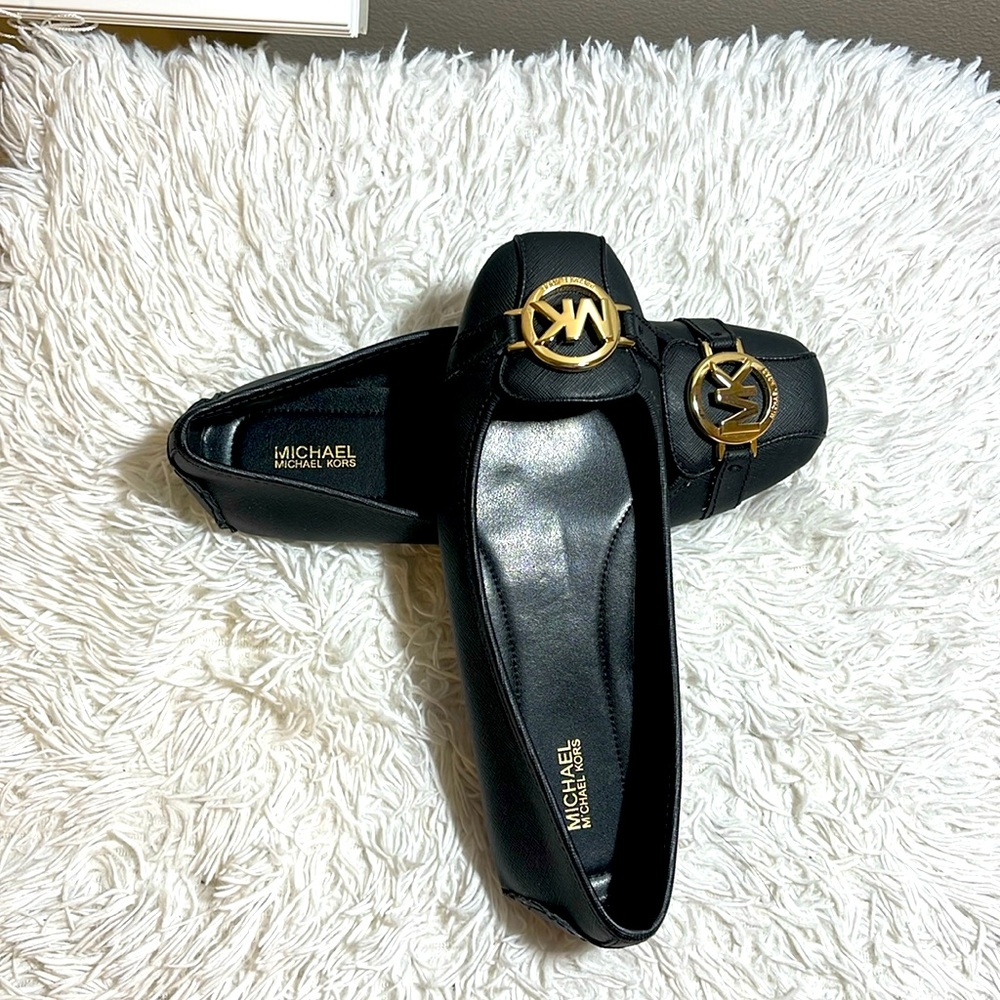 Michael Kors Fulton faux saffiano leather moccasin - Picture 1 of 6